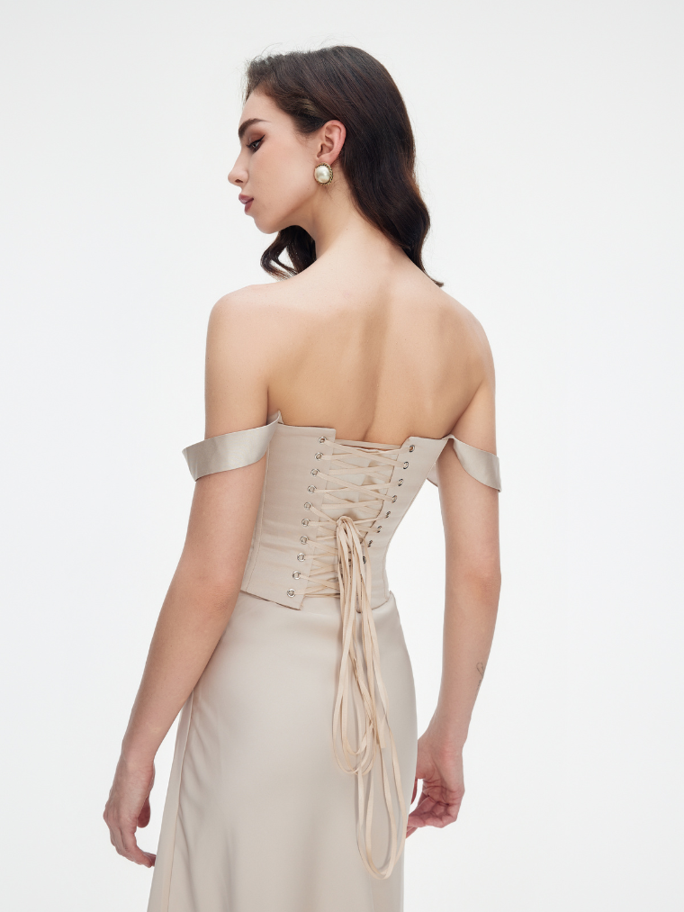 Apparel Mart Off-Shoulder Corset Top