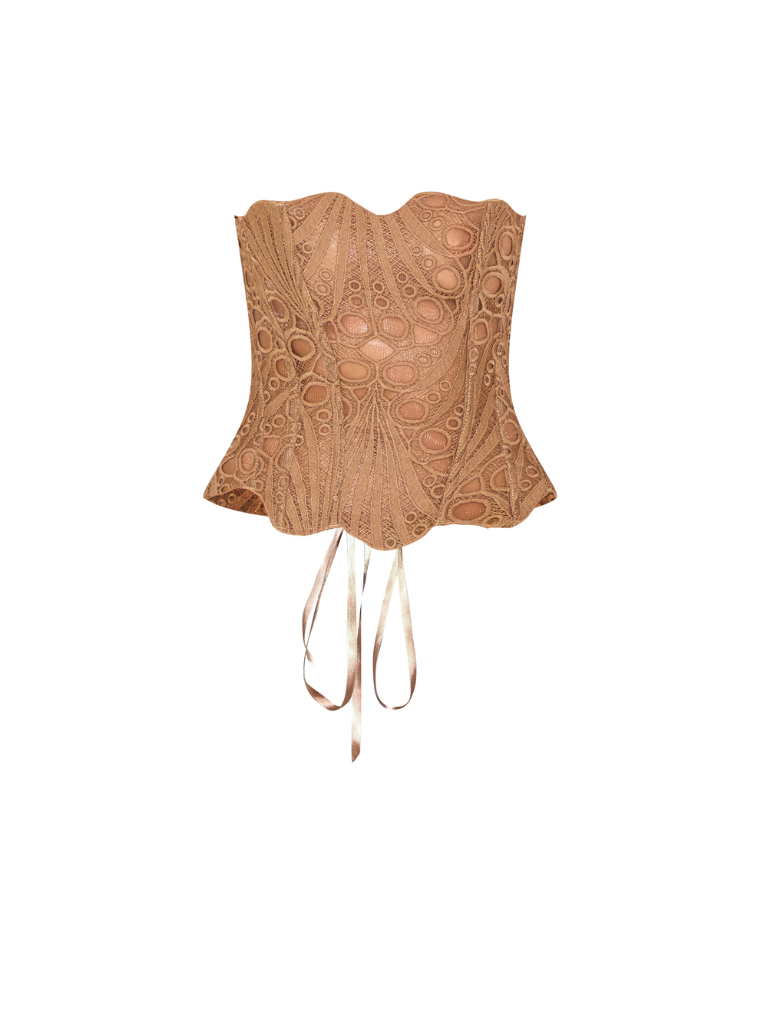Apparel Mart Florence Lace Strapless Corset Top