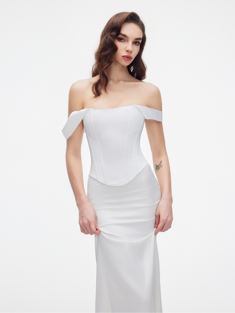 Apparel Mart Off-Shoulder Corset Top