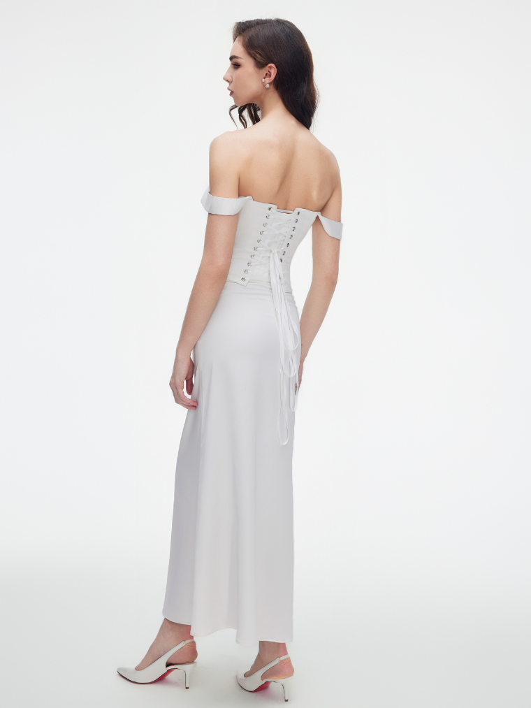 Apparel Mart Off-Shoulder Corset Top