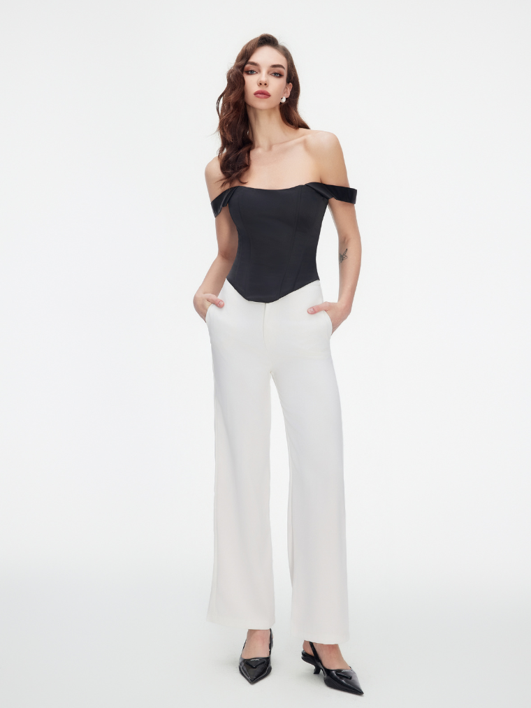 Apparel Mart Off-Shoulder Corset Top