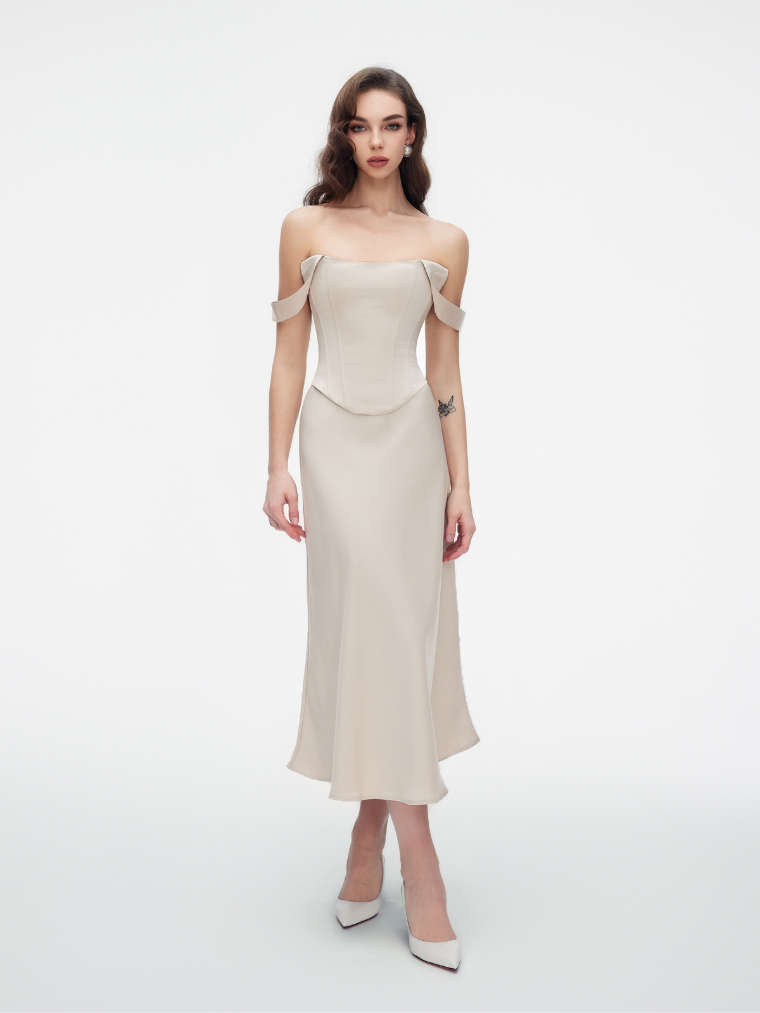 Apparel Mart Off-Shoulder Corset Top