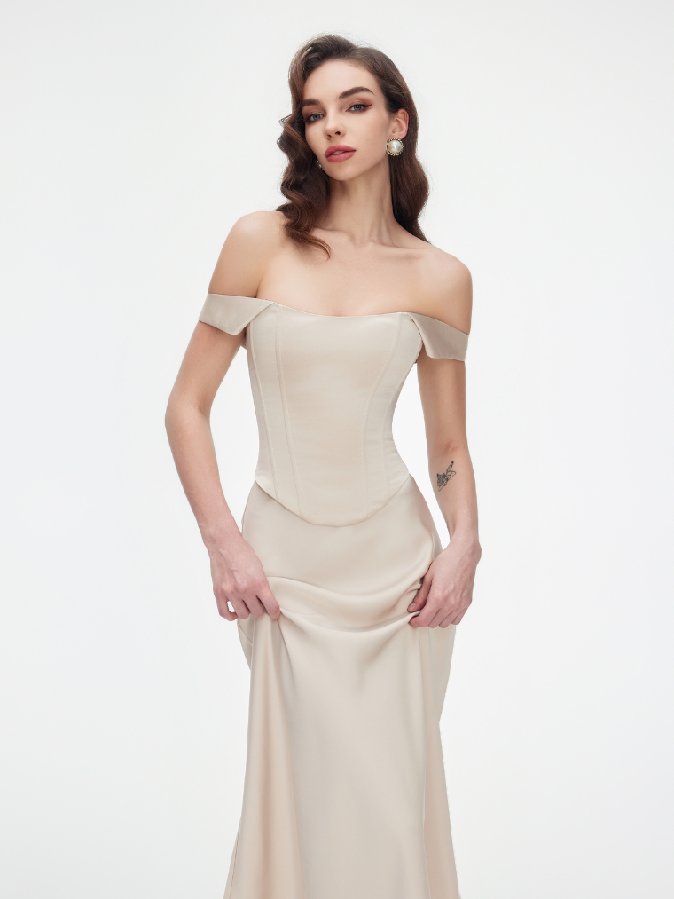 Apparel Mart Off-Shoulder Corset Top