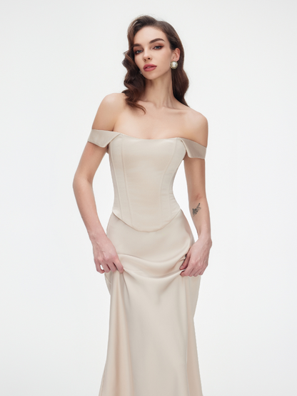 Apparel Mart Off-Shoulder Corset Top
