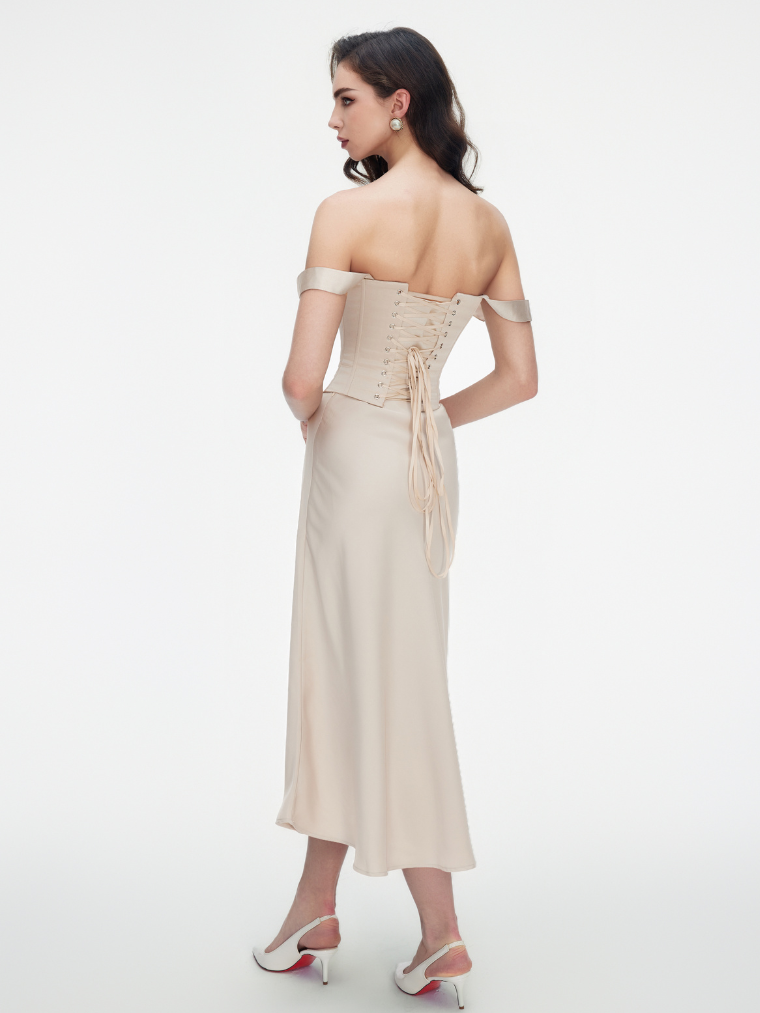 Apparel Mart Off-Shoulder Corset Top