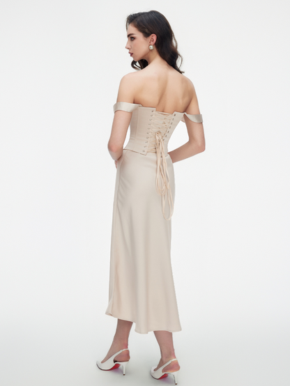 Apparel Mart Off-Shoulder Corset Top