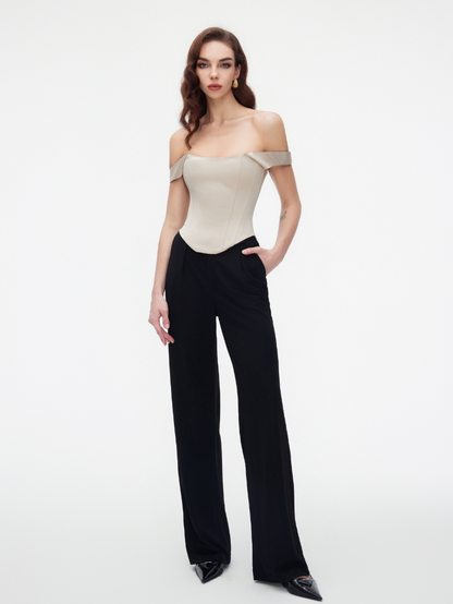 Apparel Mart Off-Shoulder Corset Top