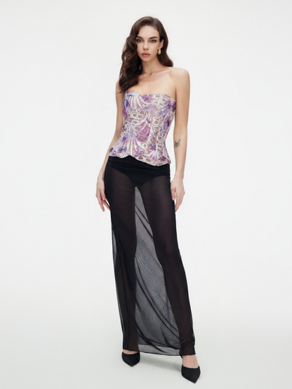 Apparel Mart Florence Lace Strapless Corset Top