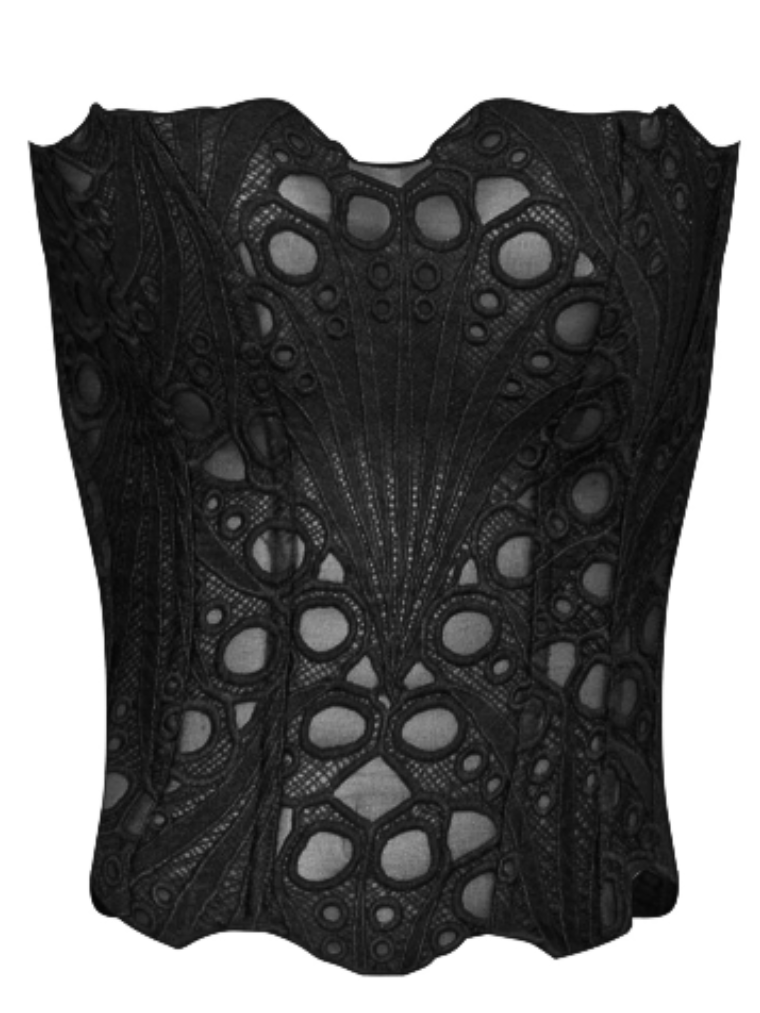 Apparel Mart Florence Lace Strapless Corset Top