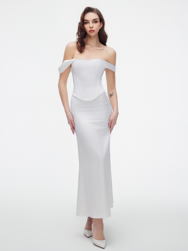 Apparel Mart Off-Shoulder Corset Top