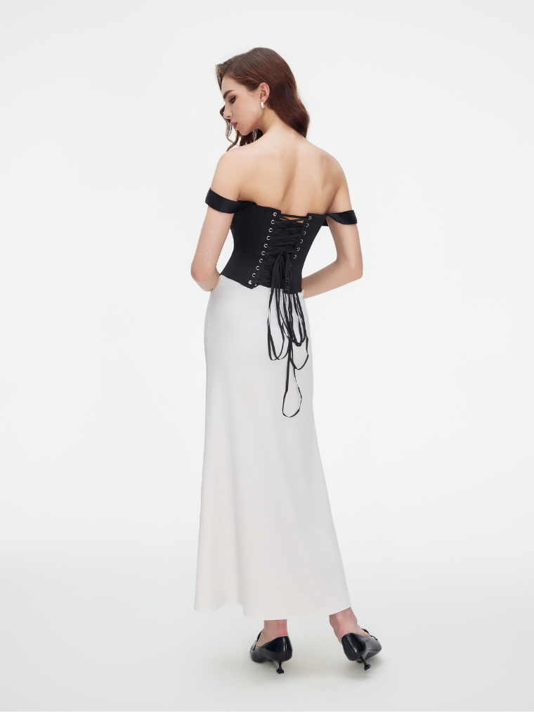 Apparel Mart Off-Shoulder Corset Top