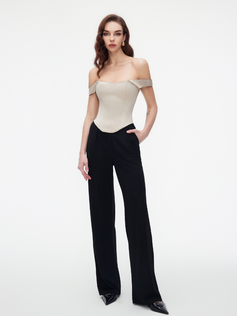 Apparel Mart Off-Shoulder Corset Top
