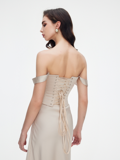 Apparel Mart Off-Shoulder Corset Top